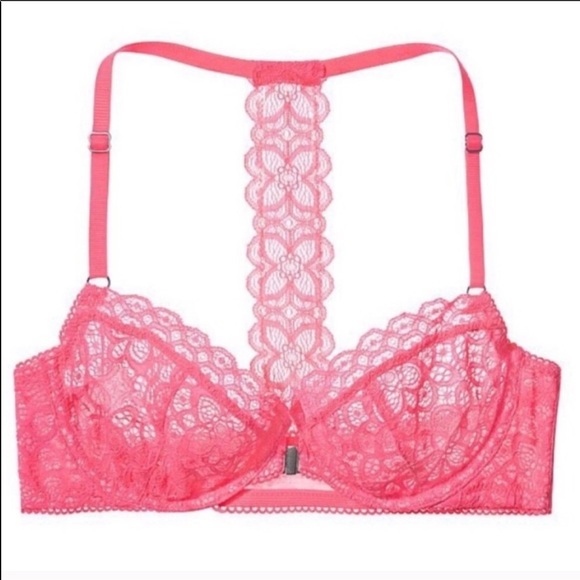 Victoria's Secret Other - NWOT VS Dream Angels Unlined Demi Bra Hot Pink34B